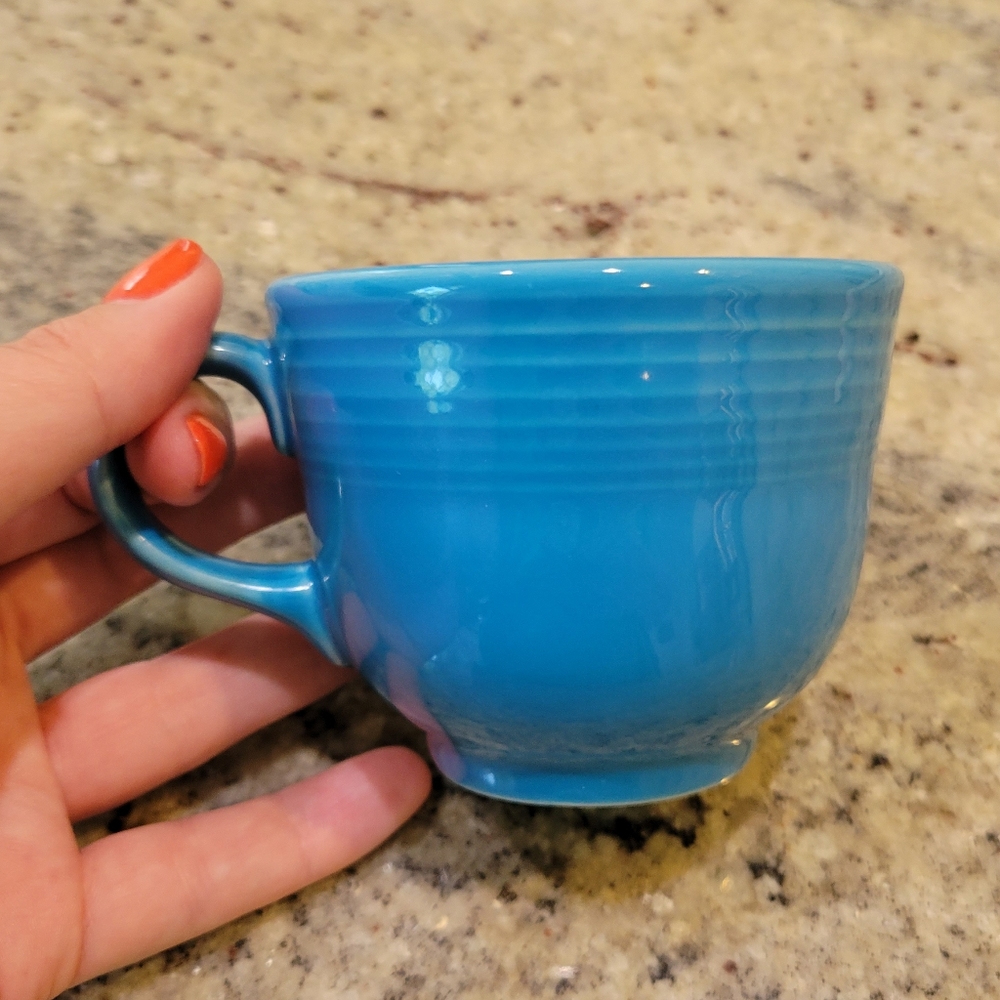 Fiesta Turquoise Blue Teacup Z10